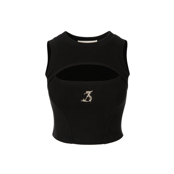 DIGITAL LOGO KNIT TANK VEST