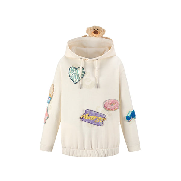 BEAR VELCRO BADGE HOODIE