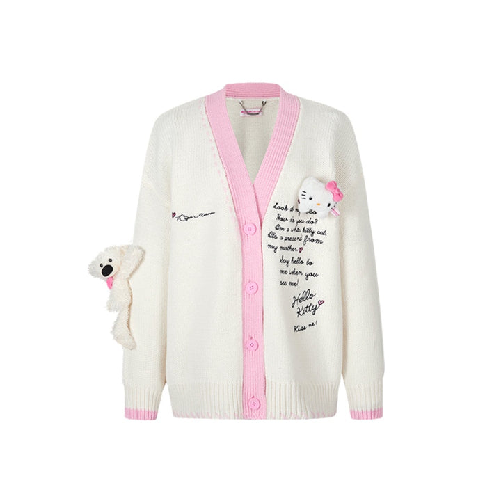 13De Marzo HELLO KITTY BEAR SUTURE CARDIGAN