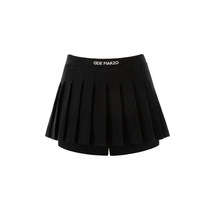 13De Marzo BADGE PUNK KNIT SKIRT SHORTS