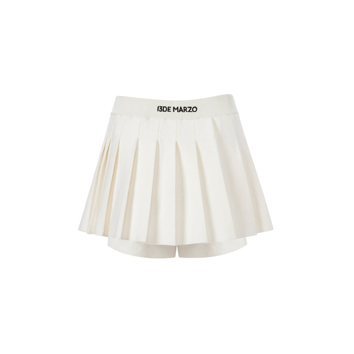 13De Marzo BADGE PUNK KNIT SKIRT SHORTS