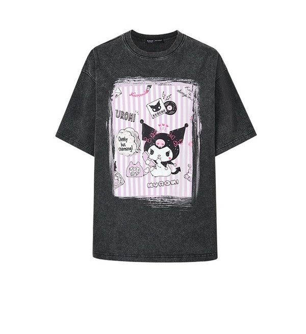 KUROMI BEAR PAINTING T-SHIRT