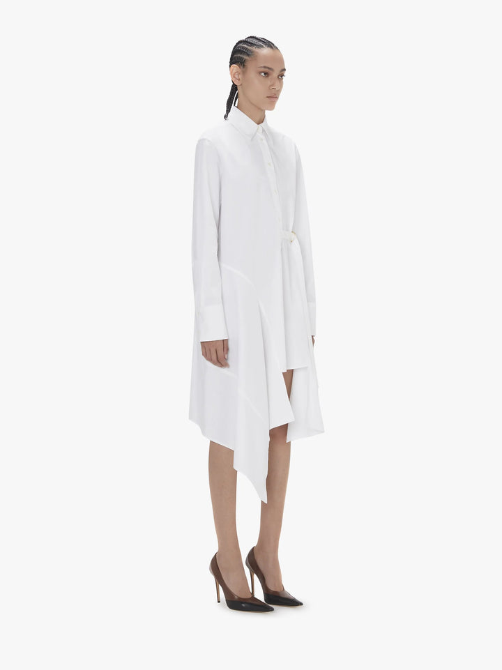 JW ANDERSON DECONSTRUCTED SHIRT DRESS/WHITE