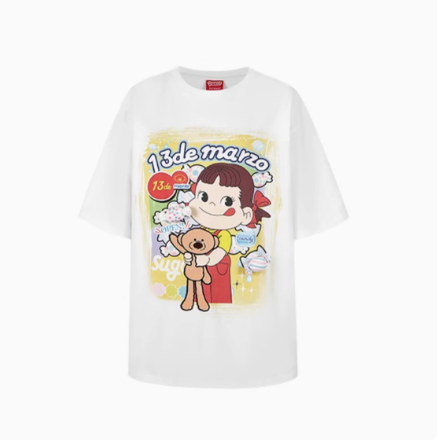 PEKO SWEETS BEAR WASHED T-SHIRT