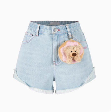 DOUGHNUT DENIM SHORTS