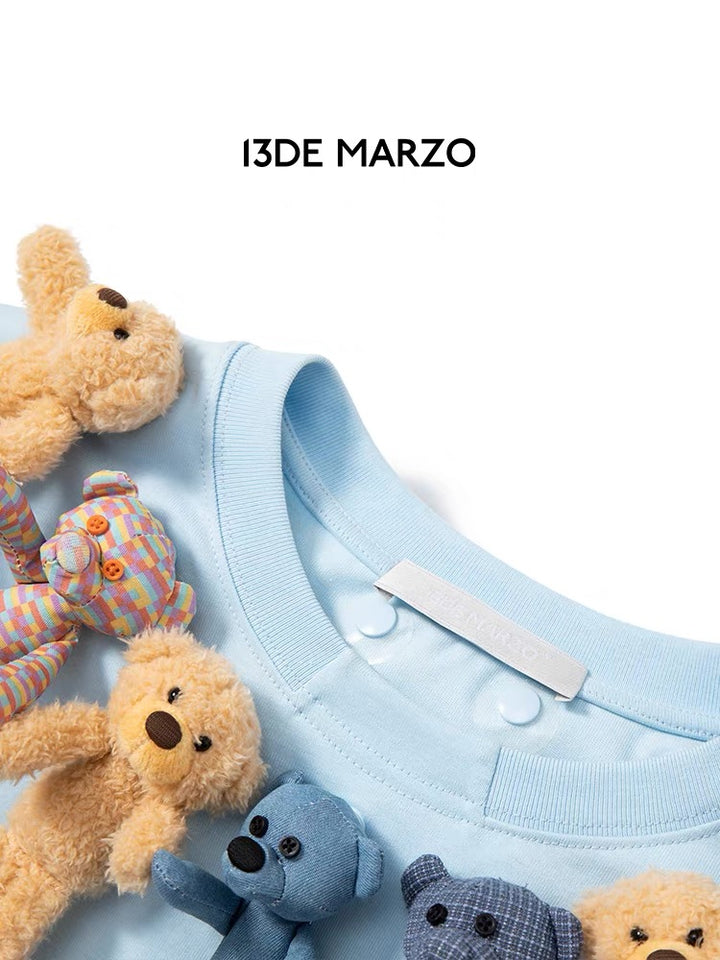 13De Marzo MINI BEARS COLLAR TEE