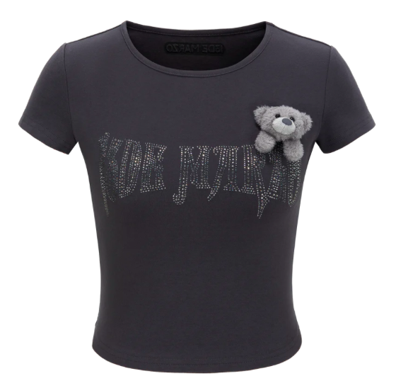 RHINESTONE CROPPED TOP