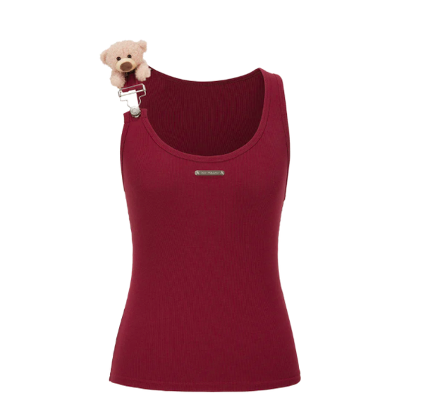 STRAP KNIT SLIM-FIT VEST