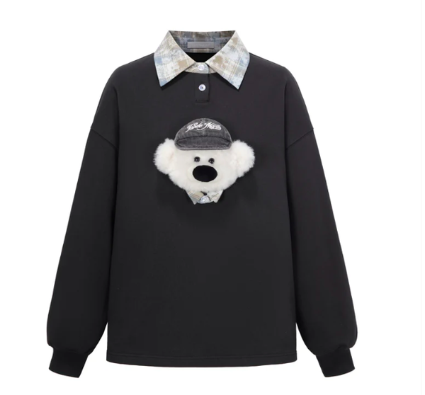 REAL CAP BEAR SWEATER