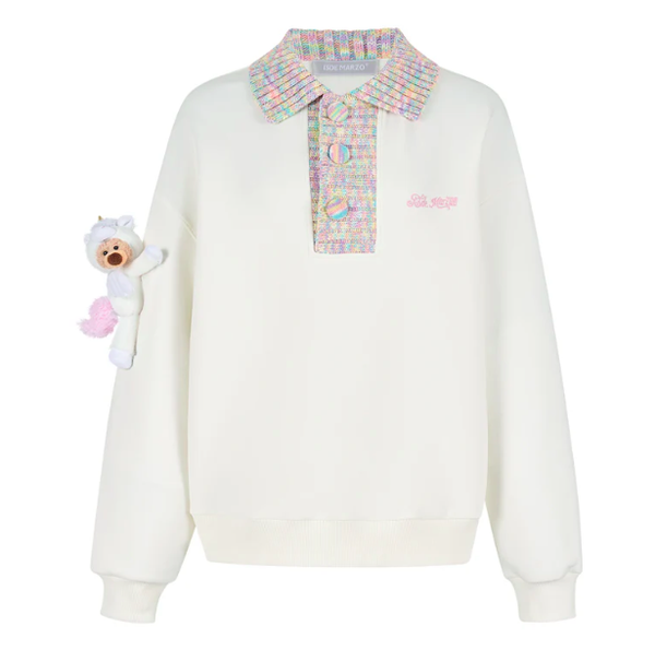 UNICORN BEAR POLO SWEATER
