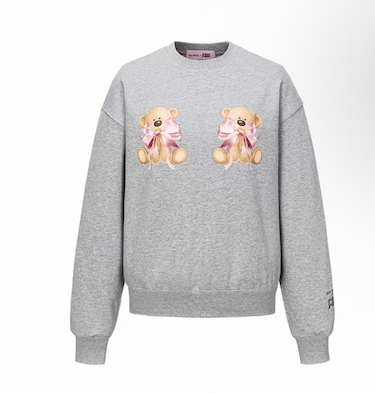 RONRON DOUBLE RIBBON BEAR SWEATER
