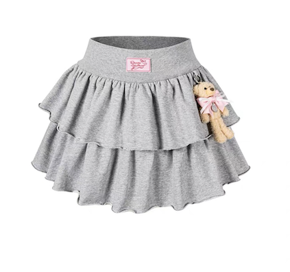 RONRON BEAR RUFFLE SKORT