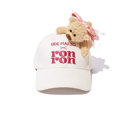RONRON BEAR RIBBON CAP