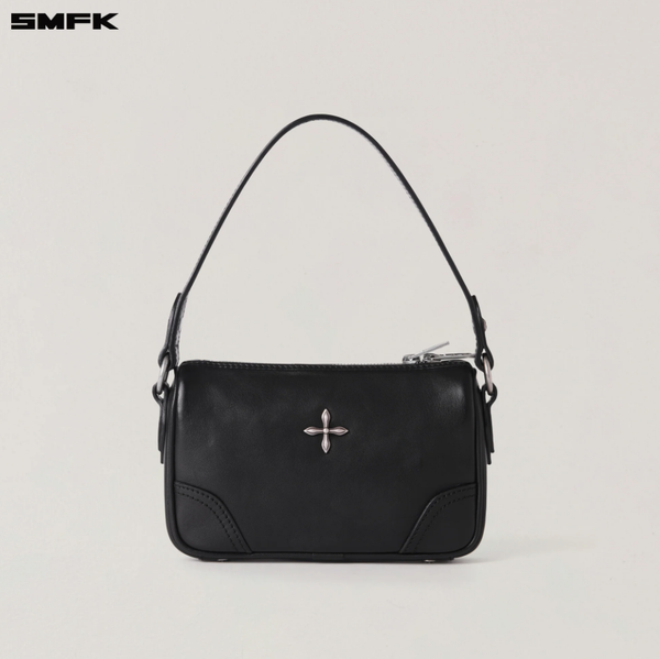 RAGE ORIGIN LEATHER SHOULDER BAG/SMALL WILD BLACK