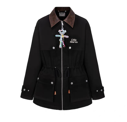 PATCHWORK BEAR PARKA COAT