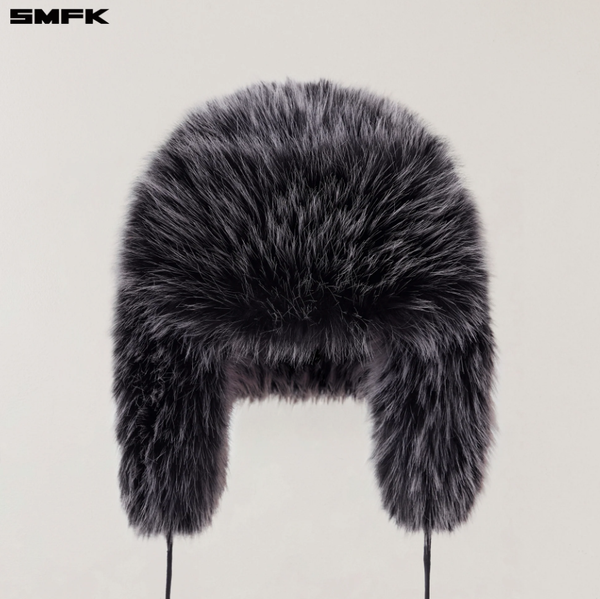 COMPASS MODE WASTELAND FURRY HUNTING HAT SILVER FOX