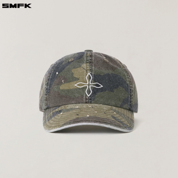 RAGE WILD HANDCRAFT CAMO CARGO CAP ARMY GREEN CAMOUFLAGE