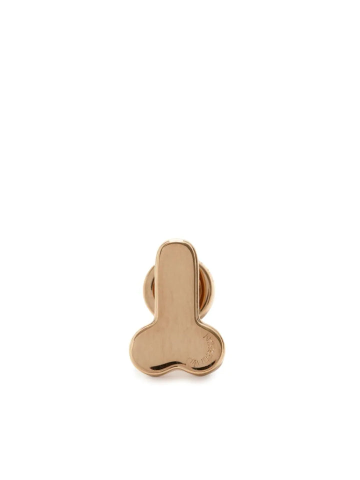 JW ANDERSON PENIS STUD EARRING/BROWN