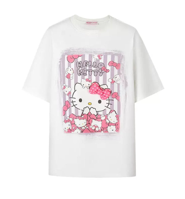 HELLO KITTY BEAR PAINTING T-SHIRT