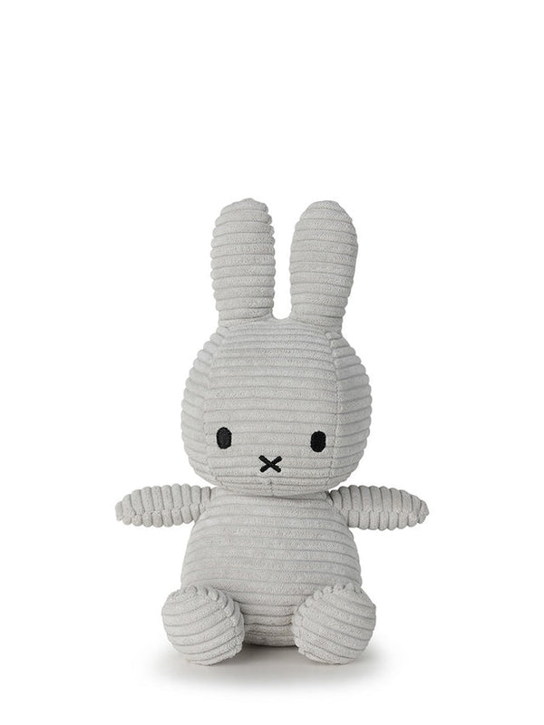 MIFFY SITTING CORDUROY/SOFT GREY/23CM*9