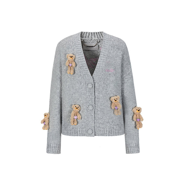 DOOZOO RHINESTONE CARDIGAN