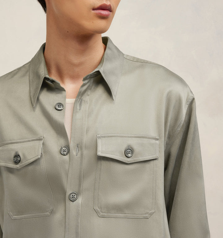 AMI Paris OVERSHIRT WITH CHEST POCKET