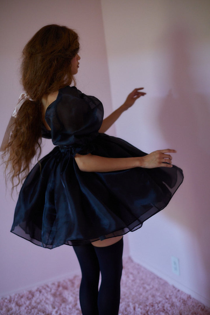 Selkie THE PUFF DRESS/ BLACK