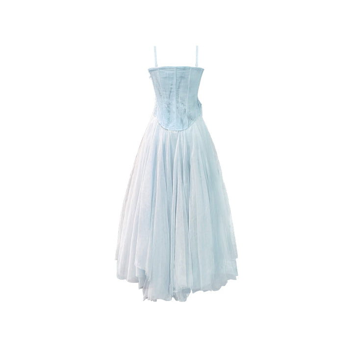 By Cookie H. Garden Thicket Spirit Bustier Tulle Dress / BLUE