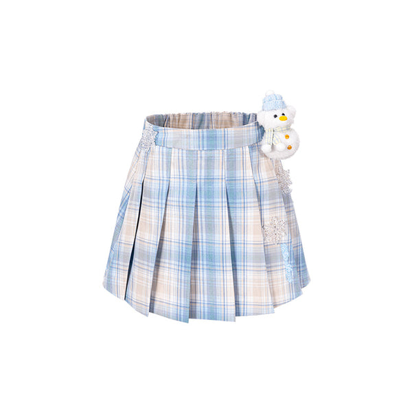 SNOW BABYBEAR PLAID SKIRT