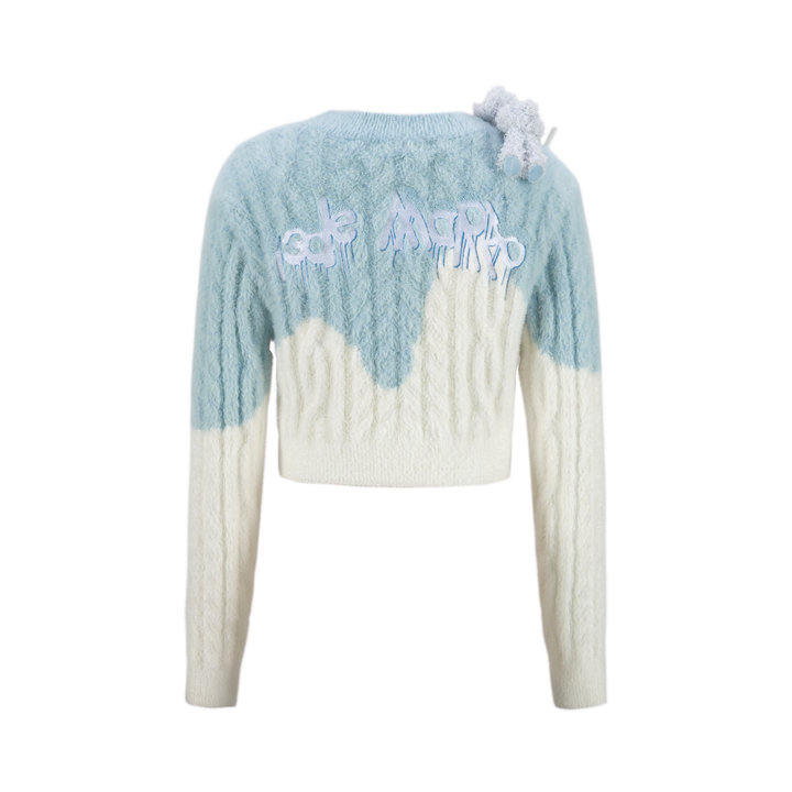 13De Marzo DOOZOO MELT ICE-CREAM KNIT CARDIGAN