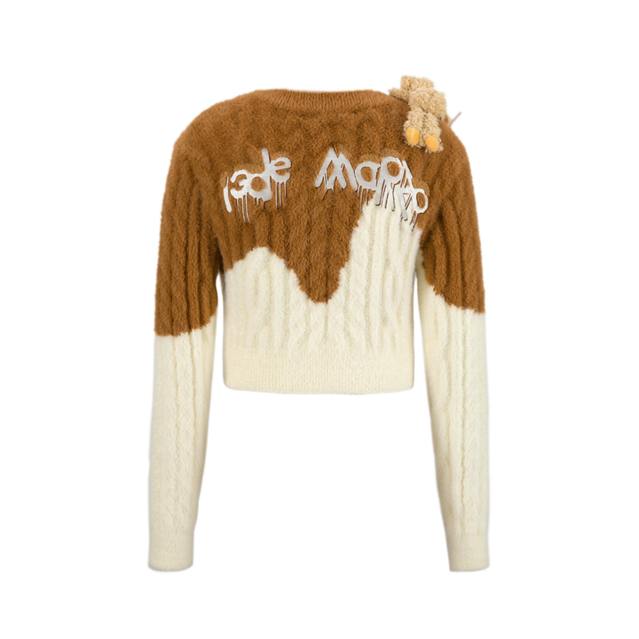 13De Marzo DOOZOO MELT ICE-CREAM KNIT CARDIGAN