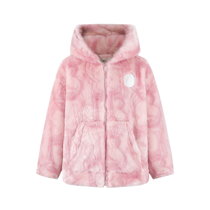 13De Marzo ARTIFICIAL FUR LOGO COAT