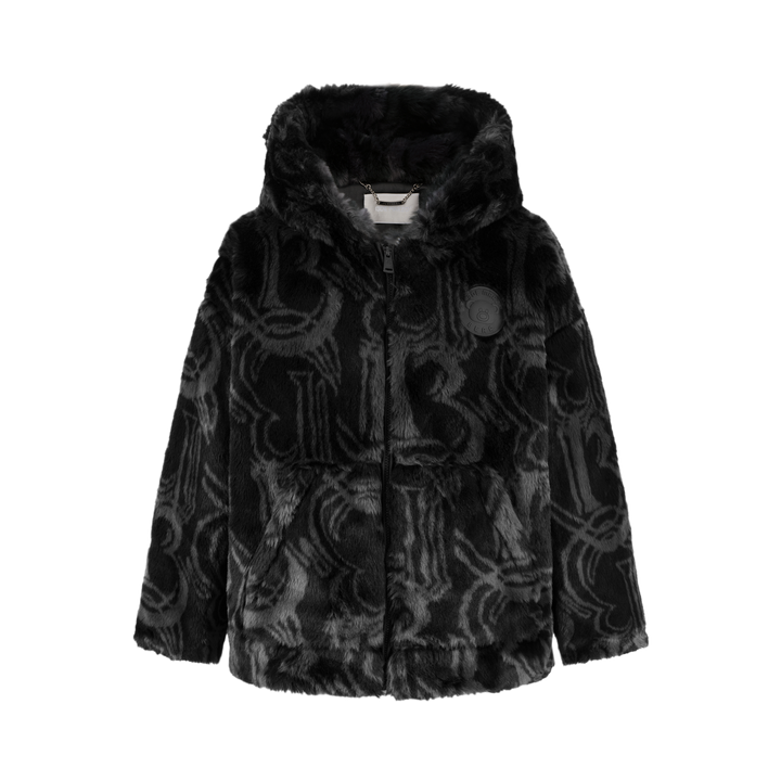 13De Marzo ARTIFICIAL FUR LOGO COAT