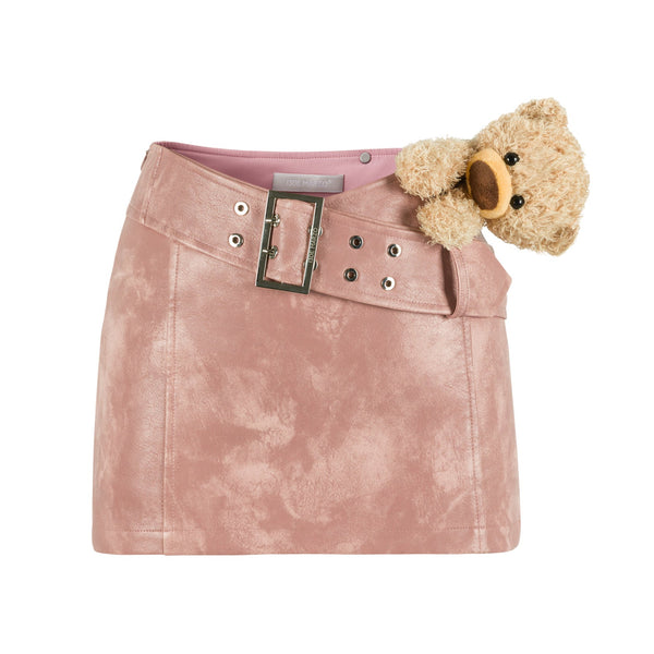 BEAR LEATHER BODYCON SKIRT