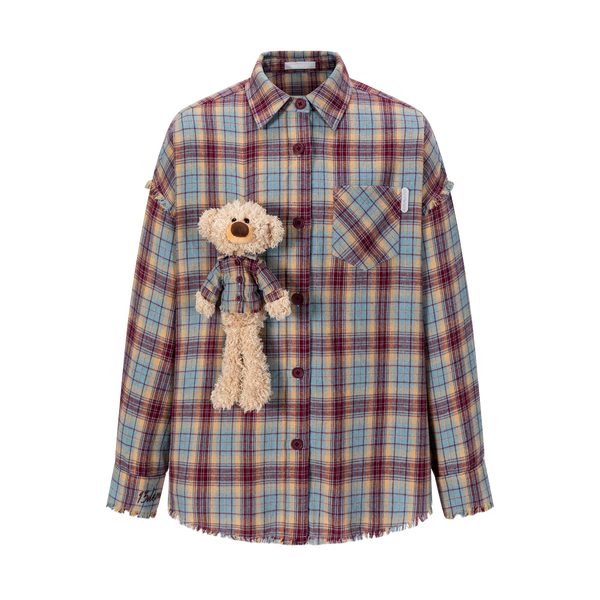 DOOZOO CASUAL PLAID SHIRT