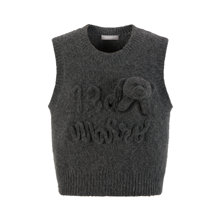 13De Marzo ROPE KNIT LOGO VEST