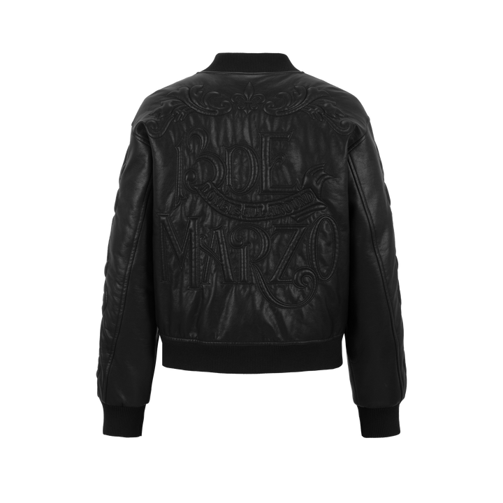 13De Marzo BEAR DARK SUTURE LEATHER JACKET