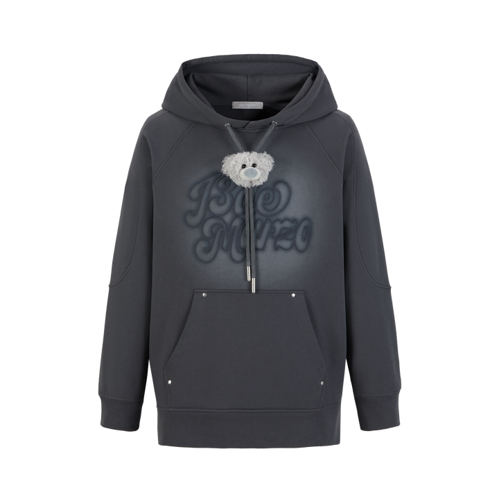 13De Marzo BEAR SPOTLIGHT LOGO HOODIE Grey