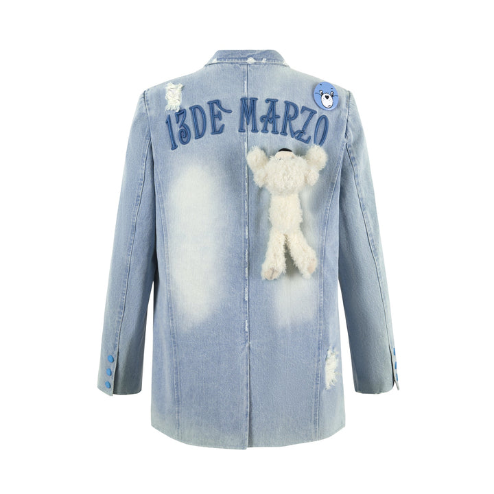 13De Marzo Care Bears Broken Denim Suit