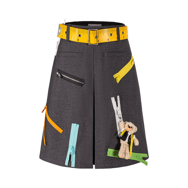 TAILOR BEAR RULER ZIPPER DRESS
