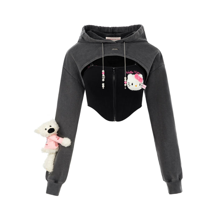 13De Marzo HELLO KITTY BEAR SPORTS HOODIE