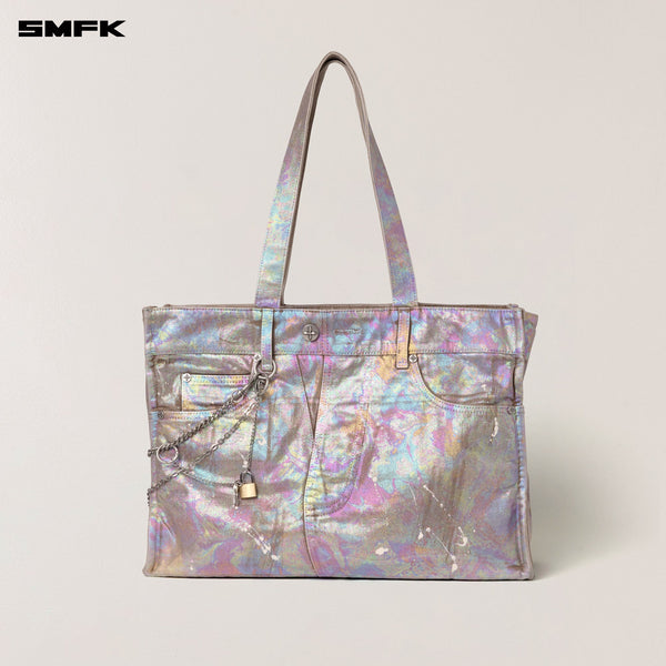 RAGE WILD FANTASY BRICK DENIM TOTE LARGE FANTASY LAND