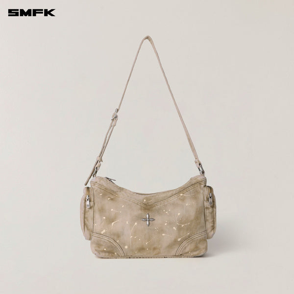 RAGE WILD ORIGIN HANDCRAFT DENIM TROOPS BAG WILD BROWN