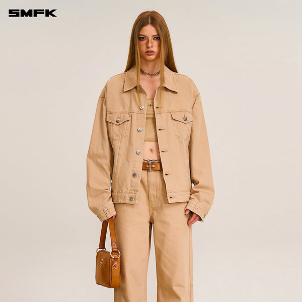 COMPASS MODE DENIM JACKET SAND