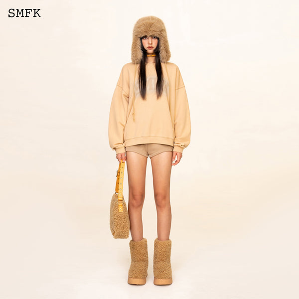 WILDWORLD DESERT CAMPING OVERSIZE HOODIE IN WHEAT