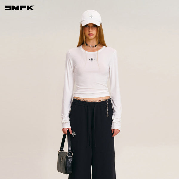 COMPASS STAMP ACETATE BODY PULLOVER SNOW MOUNTAIN WHITE