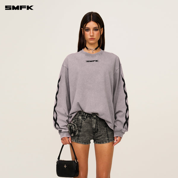 FUTURE GENETICS LONG SLEEVE TOP DUSTY GRAY