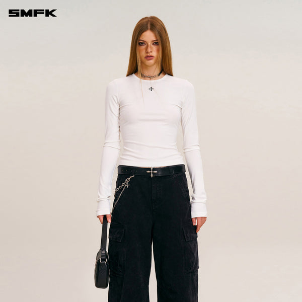 VINTAGE-STORM FADE SILK SPORTS PULLOVER SNOW MOUNTAIN WHITE