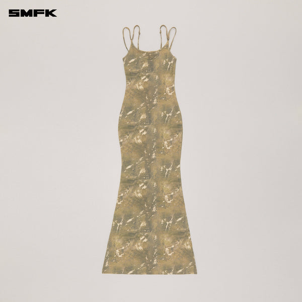 VINTAGE HURRICANE FADE LONG DRESS HURRICANE CAMOUFLAGE