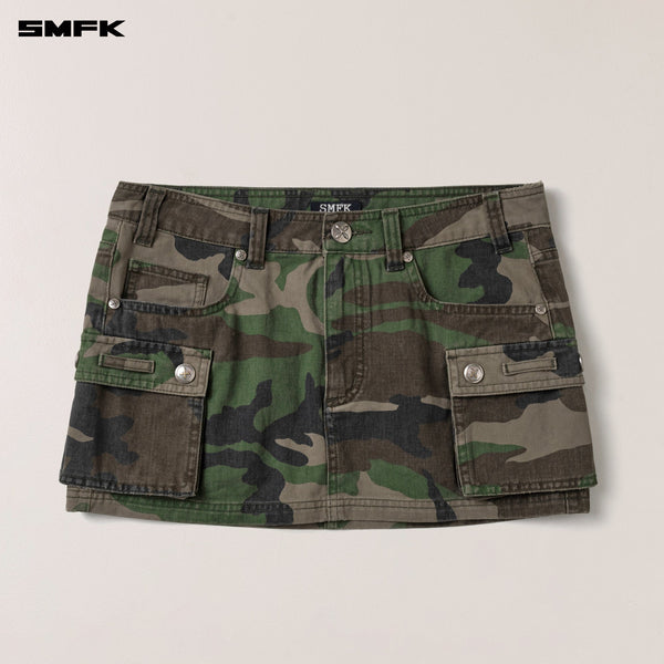 COMPASS WILD ROAD CARGO SKIRT ARMY GREEN CAMOUFLAGE